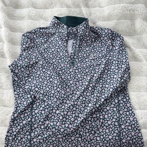 Rhoback Floral Women's Top - Pink and Green